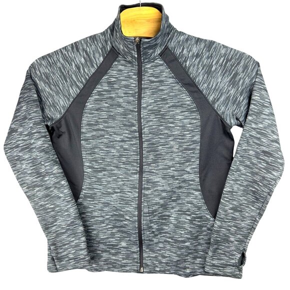 tek gear Other - Tek Gear Fleece Jacket Men XL Heather Gray Athletic Full-Zip Long Sleeve Stretch